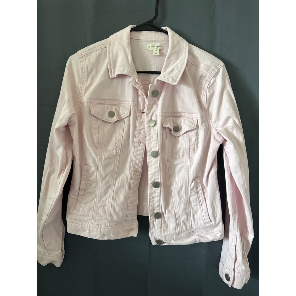 Maison Jules Pink Denim Jacket